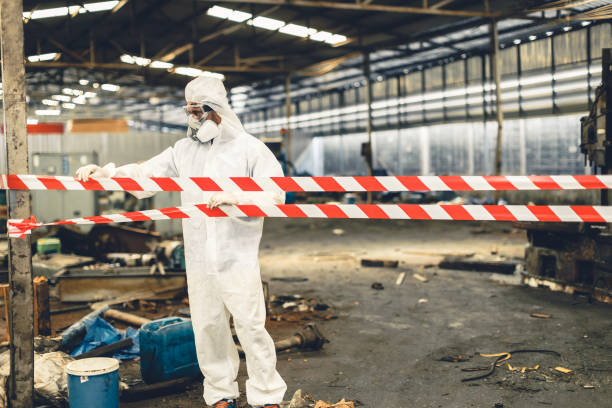 Professional Sewage Cleanup technician working in Roseland, FL